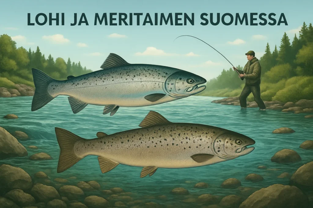 Lohi meritaimen suomessa: käytännön oppaan kuvitus