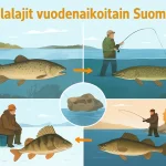 Kalalajit vuodenajoittain suomessa: käytännön oppaan kuvitus